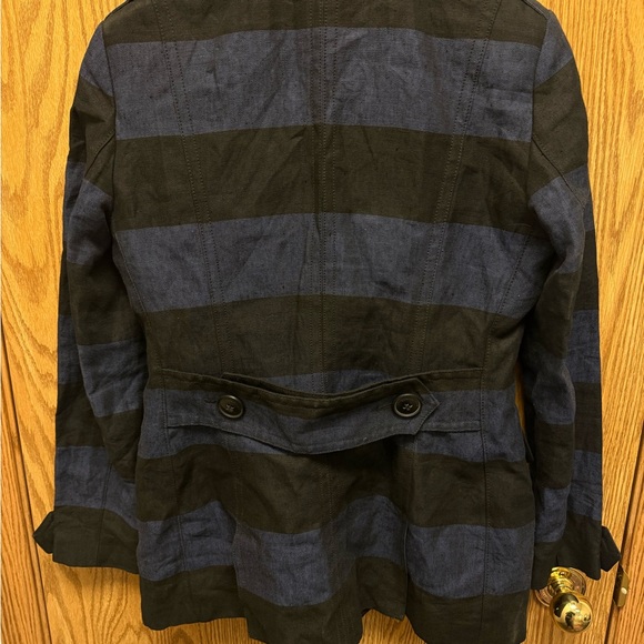 Burberry Striped Blue and Black Women's Jacket - Picture 6 of 6